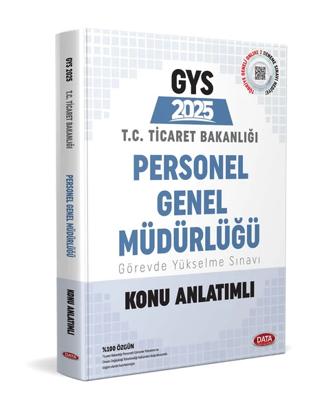 Data 2025 Ticaret Bakanlığı Personel Genel Müdürlüğü GYS Konu Anlatımlı ürün görseli 1