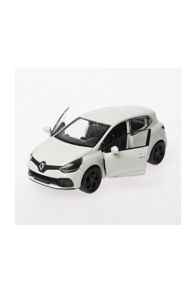 Metal Model Araba Oyuncak 1:36 Ölçek Diecast Renault Clio Rs -Beyaz ürün görseli 1