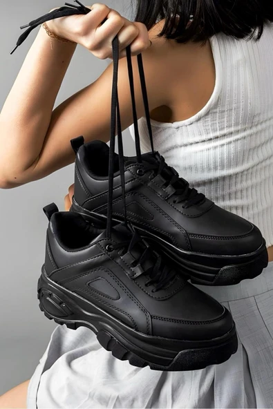 Albishoes Kadın Günlük Sneaker Yüksek Taban 6 CM Hafif Rahat Spor Ayakkabı Kadın Kalın Taban Sneaker ürün görseli 1