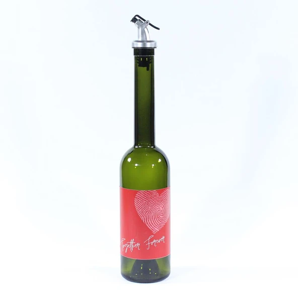 Sevgililer Günü Konseptli Sosluk Siyah 500 ml (Akıtıcılı) Together Forever ürün görseli 1
