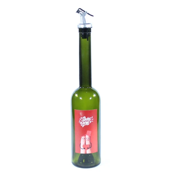 Sevgililer Günü Konseptli Sosluk Siyah 500 ml (Akıtıcılı) Share The Love ürün görseli 1