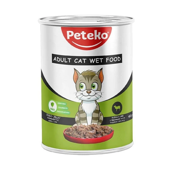Peteko Chunk in Jelly Kuzulu Kedi Konserve 400Gr ürün görseli 1