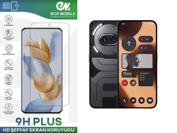 Nothing Phone 2a Plus Ekran Koruyucu 9H Esnek Nano Cam Tam Uyumlu Şeffaf ürün görseli 1