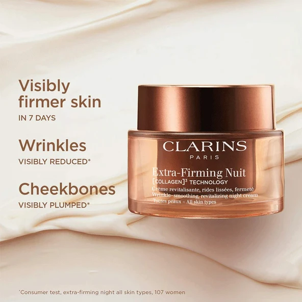 Clarins Extra-Firming Night Cream All Skin Types 50ml ürün görseli 1