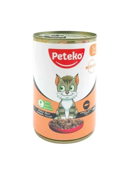 Peteko Chunk in Jelly Somonlu Kedi Konserve 400Gr ürün görseli 1