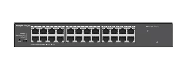 Ruijie Reyee RG-ES124G-L 24 Port 10-100-1000 Mbps Switch Metal Kasa ürün görseli 1