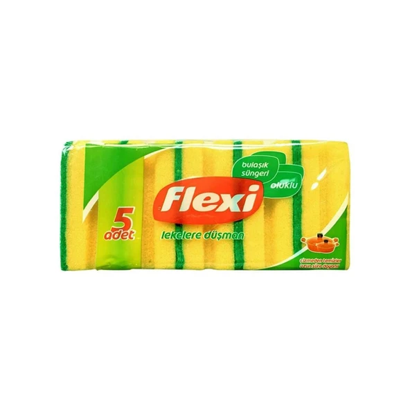 Flexi Oluklu Bulaşık Süngeri 5 li x 8 Adet - Resim 2