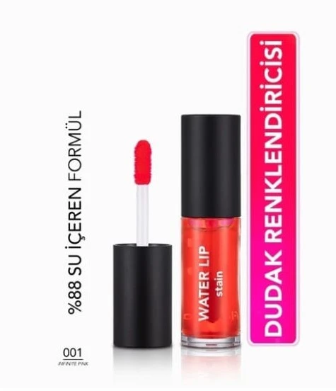 Flormar Water Lip Stain 001 Infinite Pink - Resim 4