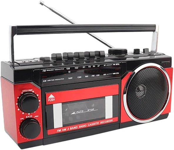 Nostalji Tasarımlı Kaset Ve Müzik Çalar PX-250BT Kaset-Bluetooth-Usb-Sd-Fm ürün görseli 1