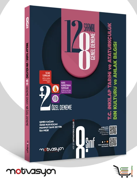 Motivasyon 8. Sınıf TC İnkilap Tarihi ve Atatürkçülük Din Kültürü ve Ahlak Bilgisi Denemesi ürün görseli 1