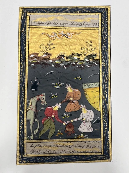 Asillerin Kurultayı Adlı El Yapımı Minyatür Resim 20,5x12 cm ürün görseli 1