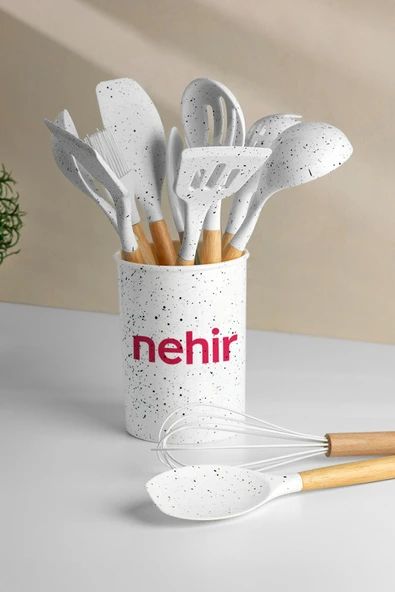 Nehir angela 12 parça silikon servis seti takımı ürün görseli 1