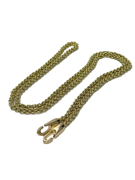 Çift Halkalı Çanta Askı Zinciri 120cm (Light Gold) ürün görseli 1
