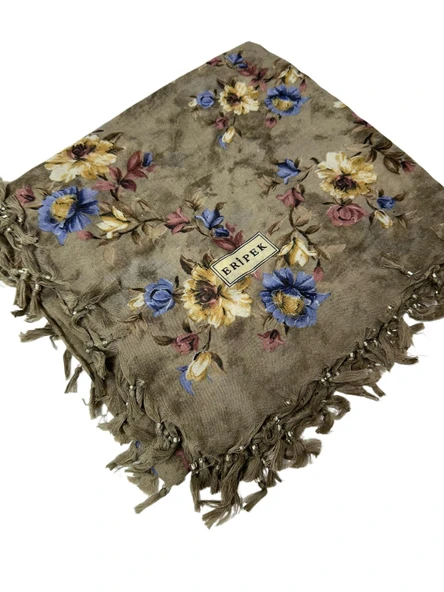 Sökme Boncuklu Pamuk Yazma - 95 x 95 - 04650 ürün görseli 1