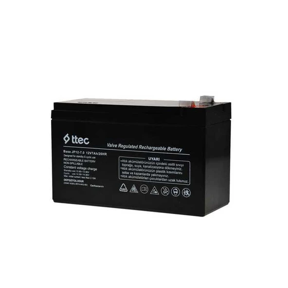 Ttec Base 12V 7AH Bakımsız Kuru Akü ürün görseli 1
