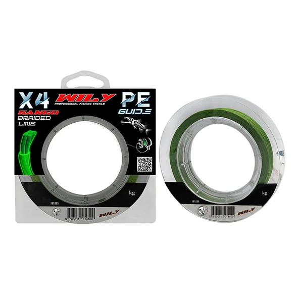 Wily Bango 4x İp Misina 0,23mm 300 mt Yeşil ürün görseli 1