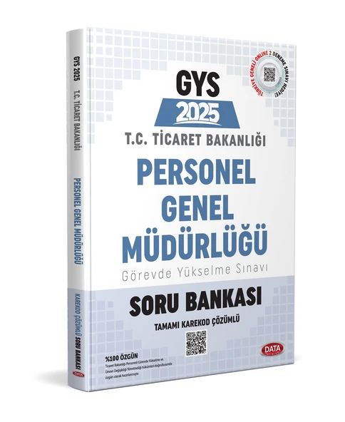 Data 2025 Ticaret Bakanlığı Personel Genel Müdürlüğü GYS Soru Bankası - Karekod Çözümlü ürün görseli 1