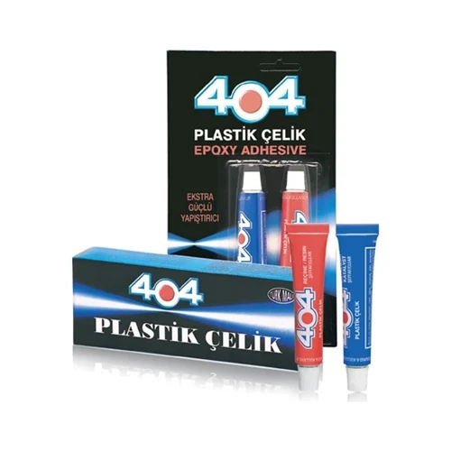 404 Plastik Çelik Şeffaf Yapıştırıcı 16Gr 3 adet ürün görseli 1