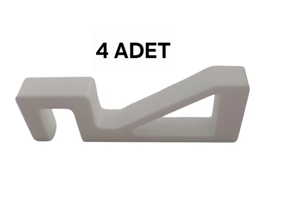 4 Adet Plastik Pencere Kolu Kapı Cam Aralama Stoperi Kolu Tutucu Tutacağı Durdurucu Tamponu ürün görseli 1