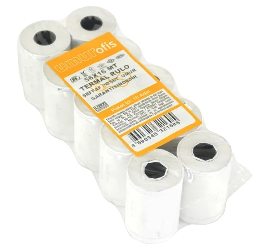 Umur Termal Rulo 56X16Mt Pos Rulosu 10 lu ürün görseli 1