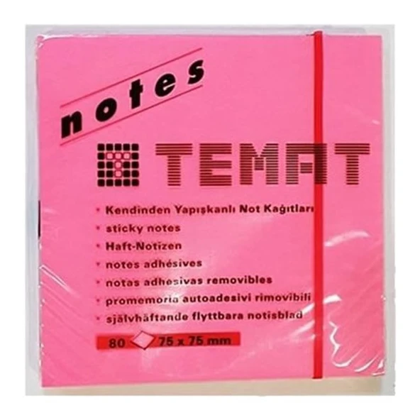 Postit 75X75 Pembe Not Kağıdı - 2 adet ürün görseli 1