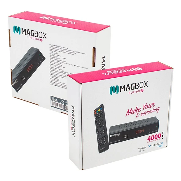 Magbox Pluton S Full HD TKGS'li Kasalı Uydu Alıcısı ürün görseli 1