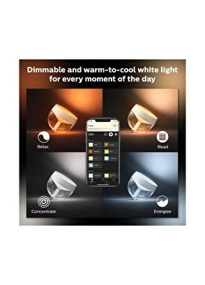 Philips Hue Iris Gümüş Akıllı Masa Lambası - Resim 7