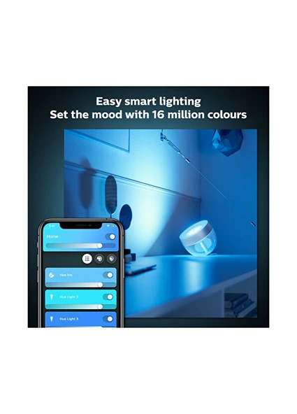 Philips Hue Iris Gümüş Akıllı Masa Lambası - Resim 6