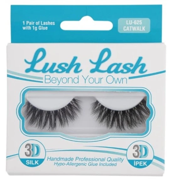 Lush Lash 3D İpek Takma Kirpik Catwalk LU-625 ürün görseli 1