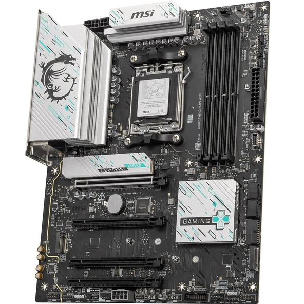 MSI B850 GAMING PLUS WIFI B850 Chipset AM5 Socket DDR5 8200MHZOC DP 3x M.2 USB 10Gbs 5G LAN WI-FI 7 ATX ürün görseli 1