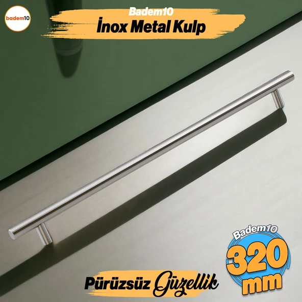 Rosemary İnox Metal Kulp (320 MM-32 CM) Mobilya Mutfak Çekmece Dolap Dolabı Kulpu Kulbu Kulpları ürün görseli 1