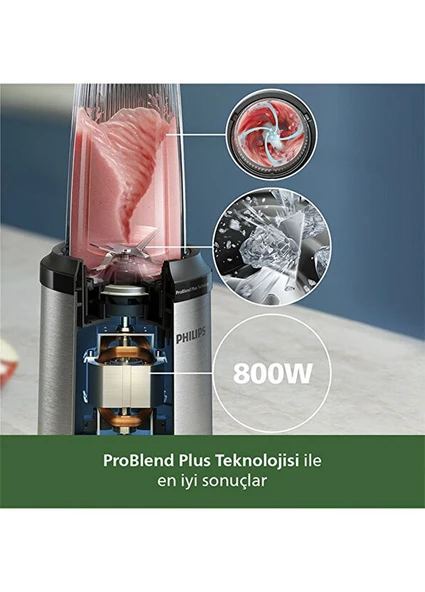 Philips HR2764/00 5000 Serisi 800W Blender Seti - Resim 2
