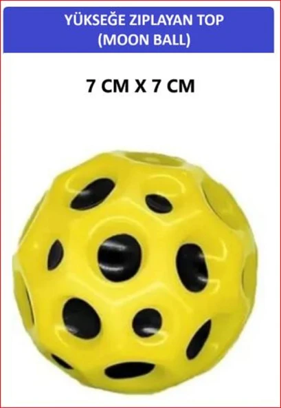 ZETCONCEPT MOON BALL (YÜKSEĞE ZIPLAYAN TOP) - 7 CM - SÜPER EĞLENCELİ UZAY TOPU - SPACE BALL - BOUNCY BALL ürün görseli 1