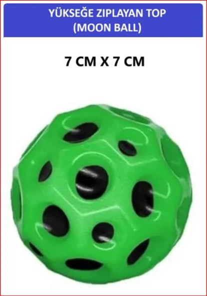 ZETCONCEPT MOON BALL (YÜKSEĞE ZIPLAYAN TOP) - 7 CM - SÜPER EĞLENCELİ UZAY TOPU - SPACE BALL - BOUNCY BALL ürün görseli 1