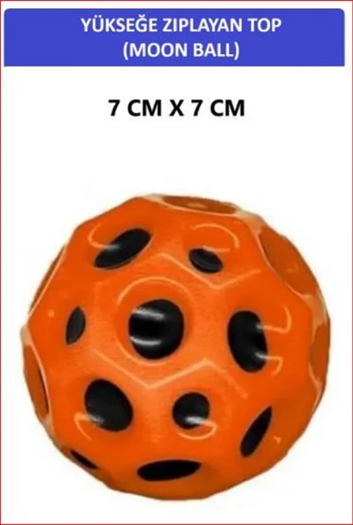 ZETCONCEPT MOON BALL (YÜKSEĞE ZIPLAYAN TOP) - 7 CM - SÜPER EĞLENCELİ UZAY TOPU - SPACE BALL - BOUNCY BALL ürün görseli 1