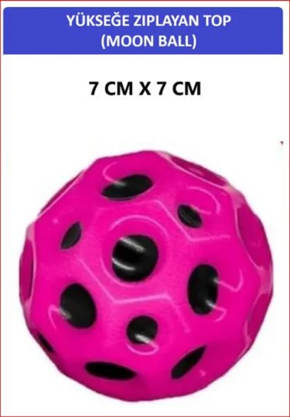 ZETCONCEPT MOON BALL (YÜKSEĞE ZIPLAYAN TOP) - 7 CM - SÜPER EĞLENCELİ UZAY TOPU - SPACE BALL - BOUNCY BALL ürün görseli 1
