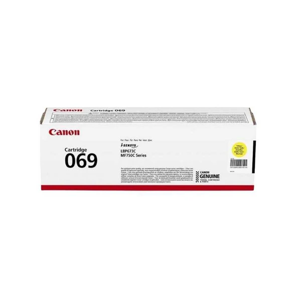 Canon CRG-069 Y Yellow Sarı Toner MF754-752-673 ürün görseli 1