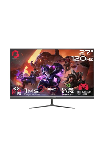 Gameon GOES27FHD120IPS 27" FHD, 120Hz, MPRT 0.5ms, HDMI 2.1, PS5 Destekli IPS Oyuncu Monitörü ürün görseli 1