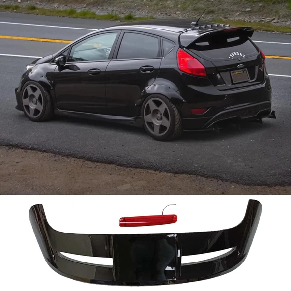 AUTOGP Ford fiesta st bagaj üstü spoiler pianoblack boyalı 2009 / 2017 ürün görseli 1