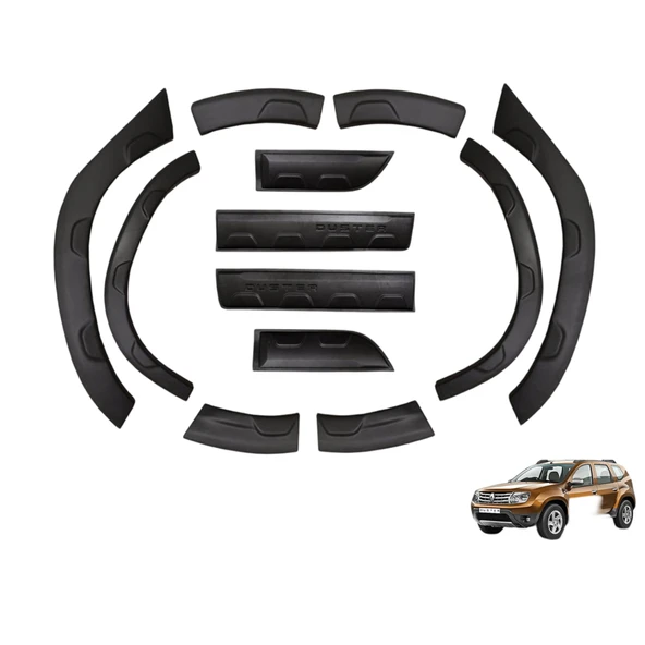 AUTOGP Dacia duster dodik çamurluk kaplama kapı çıtası bantı damalı 2018+ ürün görseli 1