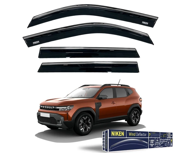 NİKEN Dacia duster cam rüzgarlığı kromlu 2024+ niken ürün görseli 1