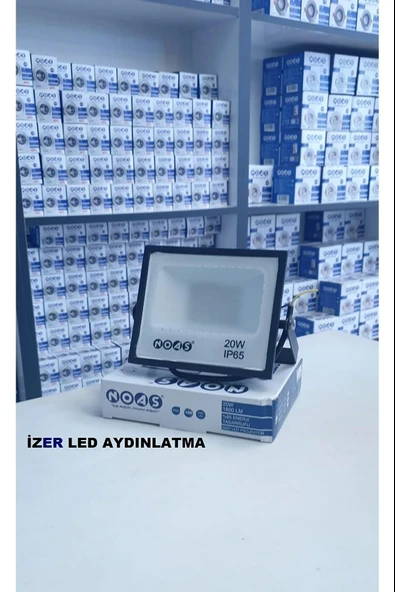 Noas - 20w Ultra Slim Led Projektör 6500k Beyaz Işık YL70-0020 ürün görseli 1