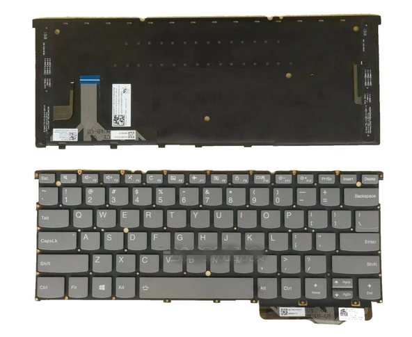 Lenovo Yoga S940-14IWL Notebook Klavyesi - Siyah - TR - Işıklı ürün görseli 1