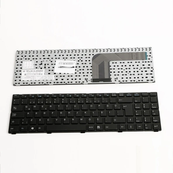 Exper Karizma A15HN A15HM A15HV Notebook Klavyesi - Siyah TR ürün görseli 1