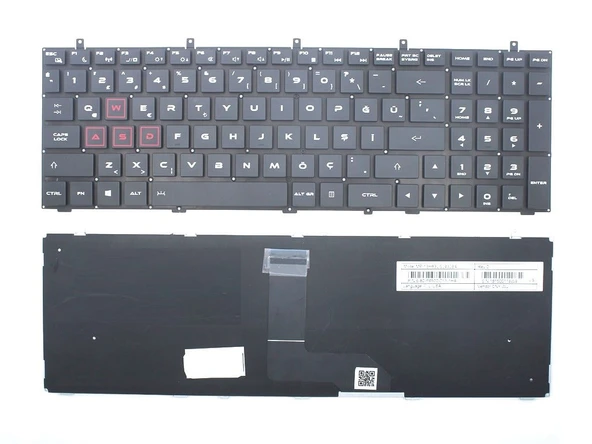Casper Excalibur G850.8750-BEG0X Notebook Klavyesi, Laptop Tuş Takımı (Siyah TR) ürün görseli 1