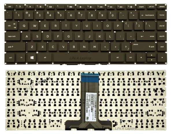 Hp 14-ab000, 14-aL 14-ab Notebook Klavyesi, Laptop Tuş Takımı (Siyah TR) V2 Küçük Enter / KL0065V2 ürün görseli 1