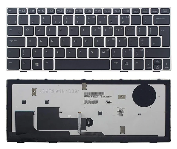 Hp Elitebook Revolve 810 G3 Notebook Klavye / TR - Işıklı ürün görseli 1