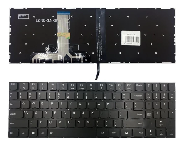 Lenovo Legion Y720-15IKB Klavye - Beyaz Tuşlu (Siyah TR) Işıklı ürün görseli 1