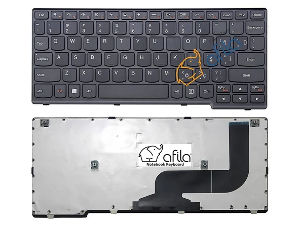 Lenovo 9Z.N9ZST.00S Notebook Klavyesi, Siyah TR ürün görseli 1
