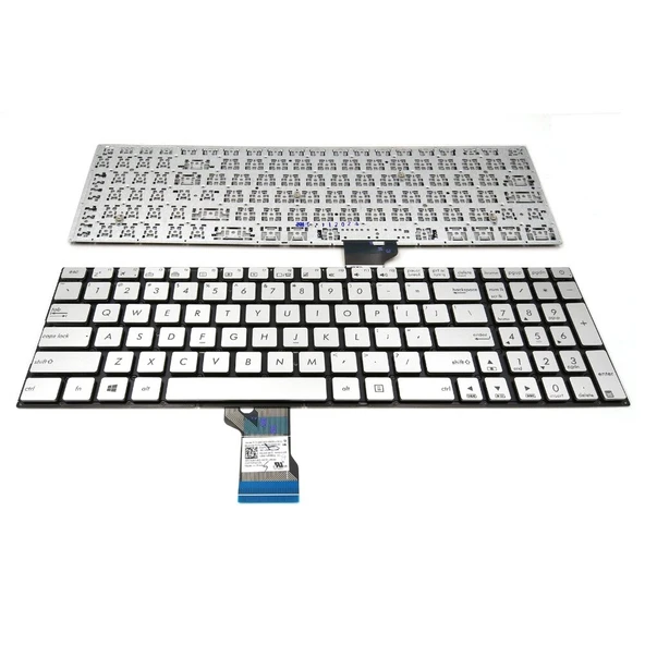 Asus G501J Notebook Klavye - Gümüş - TR - Işıklı - Küçük Enter ürün görseli 1